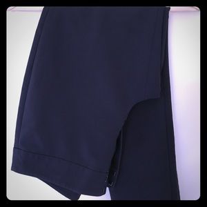 Navy pants, skinny style